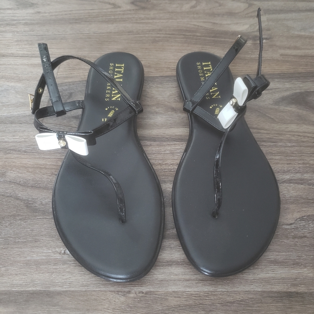 Black Leather Sandals
